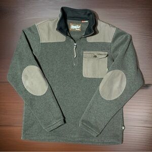 Howler Brothers Dispatch Pullover Fleece 1/4 Zip Sweater Men’s Size S Green